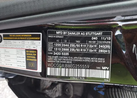 2014 Mercedes-Benz Glk 350 4Matic z USA, uszkodzony, nr VIN WDCGG8JB8EG255559